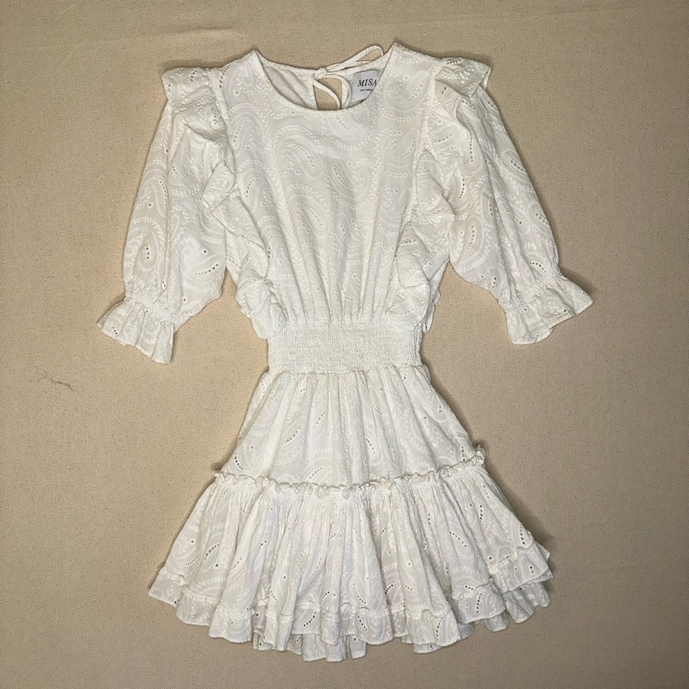 Misa Los Angeles Doutzen White Mini Dress XS